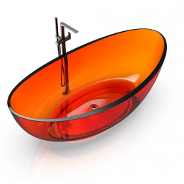 Ванна, KNIEF, Oval Shape, шгв 1800*930*560, цвет-Orange Crystal