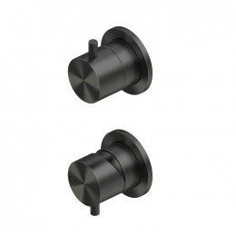 Смеситель для душа, Quadro design, Source, на 2 потребителя, цвет-золото черное (Black gold)