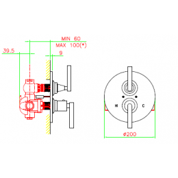 Смеситель для душа, Nicolazzi, Agora, цвет-золото (Gold, Polished Gold)
