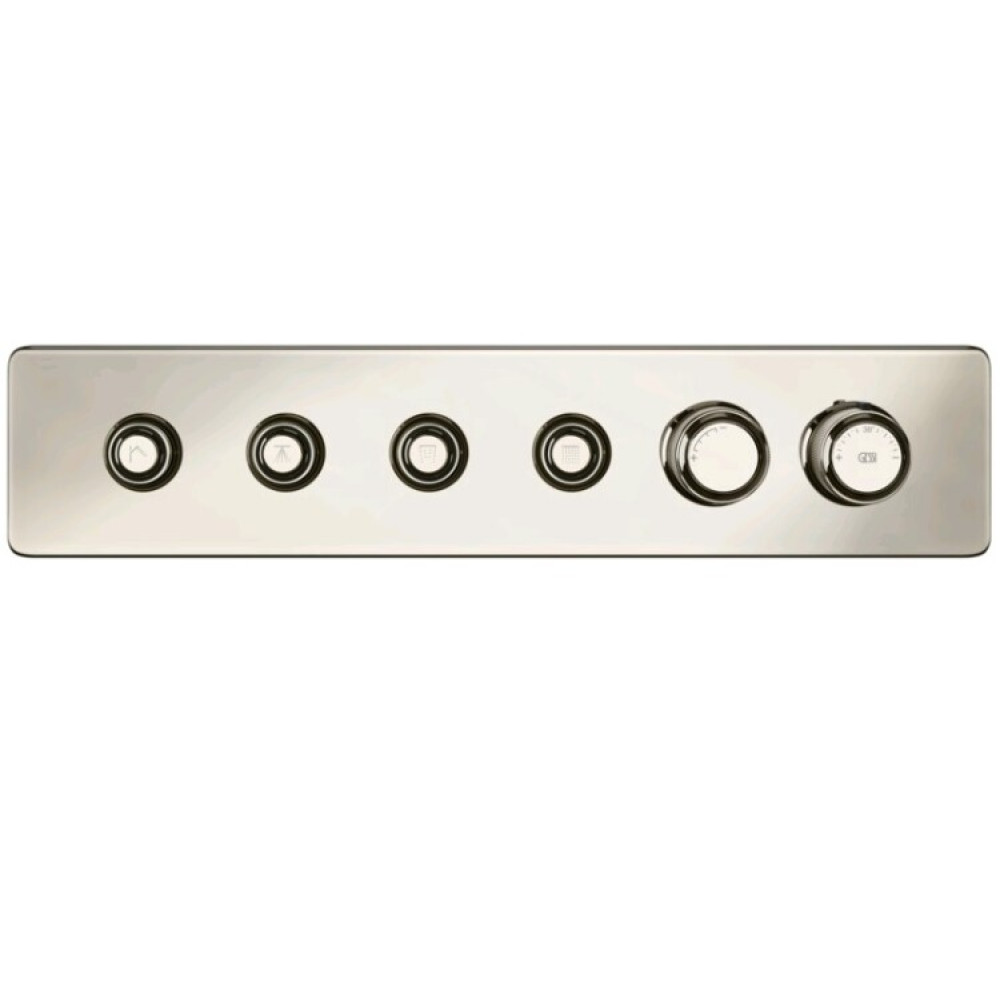 Смеситель для душа, Gessi, Hi-Fi Eclectic, на 4 потребителя, цвет-Nickel PVD