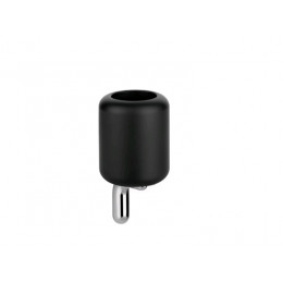 Стакан, Gessi, Goссia, шгв 90*98*180, цвет-хром/керамика черная