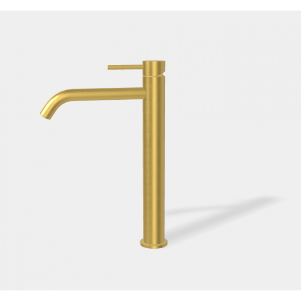 Смеситель для раковины, Fima Carlo Frattini, Spillo Up, цвет-брашированное золото