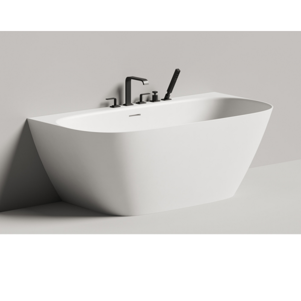 Ванна, Salini, Sofia Wall, шгв 1600*800*590, 4 технического отверстия в бортике, цвет-белый