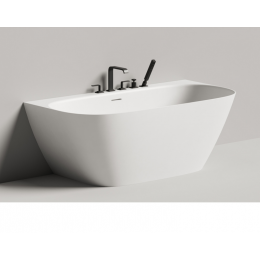 Ванна, Salini, Sofia Wall, шгв 1600*800*590, 4 технического отверстия в бортике, цвет-белый