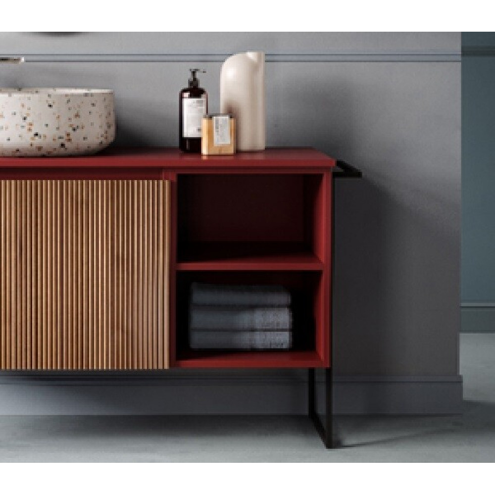 Тумба, Artceram, Relax, с открытыми полками, шгв 400*460*500, цвет-bordeaux matt