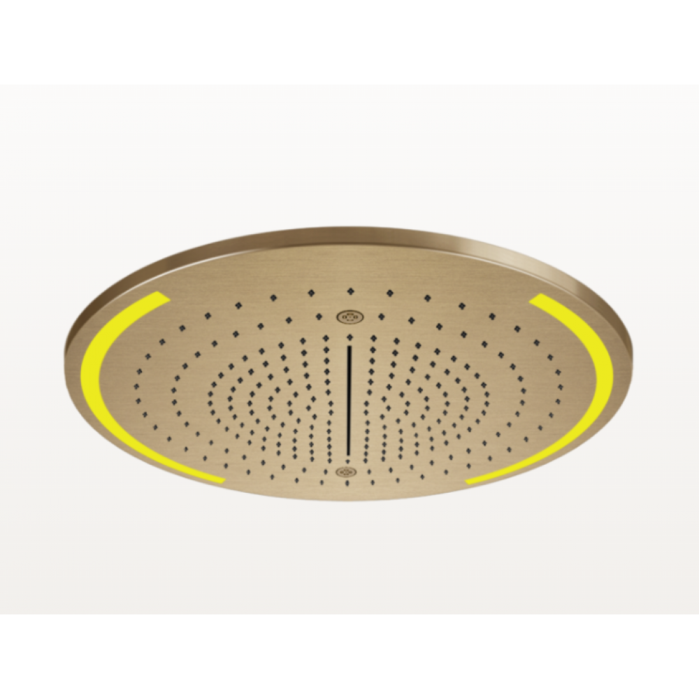 Верхний душ, Gessi, Colour, 500*500, цвет-Warm Bronze Brushed PVD