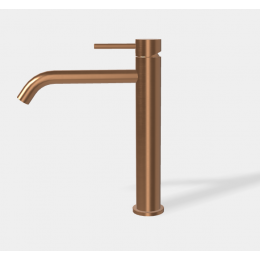 Смеситель для раковины, Fima Carlo Frattini, Spillo Up, цвет-бронза брашированная янтарная