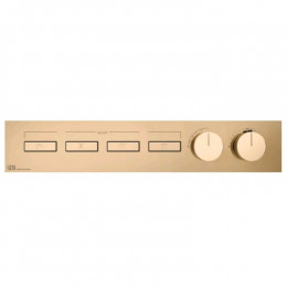 Смеситель для душа, Gessi, HI-FI, на 4 потребителя, цвет-Warm Bronze PVD