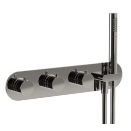 Смеситель для душа, Carimali, ILTONDO, на 4 потребителя, цвет-черный матовый