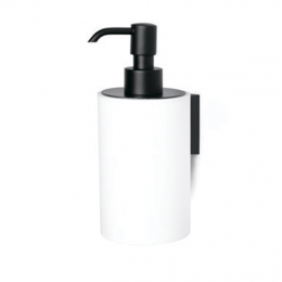 Дозатор для жидкого мыла, Bertocci, Trecento, шгв 70*80*180, цвет дозатора-черный матовый (Matt Black, Nero Opaco)