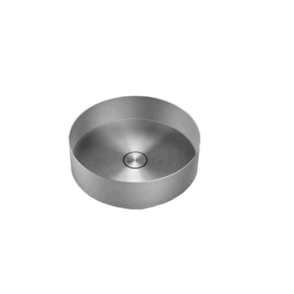 Раковина, Gessi, 316, шгв 400*400*125, отверстия для смесителя-отсутствуют, цвет -Steel Brushed