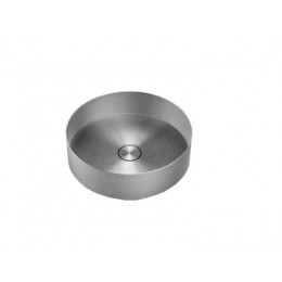 Раковина, Gessi, 316, шгв 400*400*125, отверстия для смесителя-отсутствуют, цвет -Steel Brushed