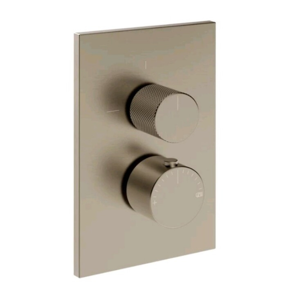 Смеситель для душа, Gessi, Inverso Diamantato, на 3 потребителя, цвет-Finox Brushed Nickel