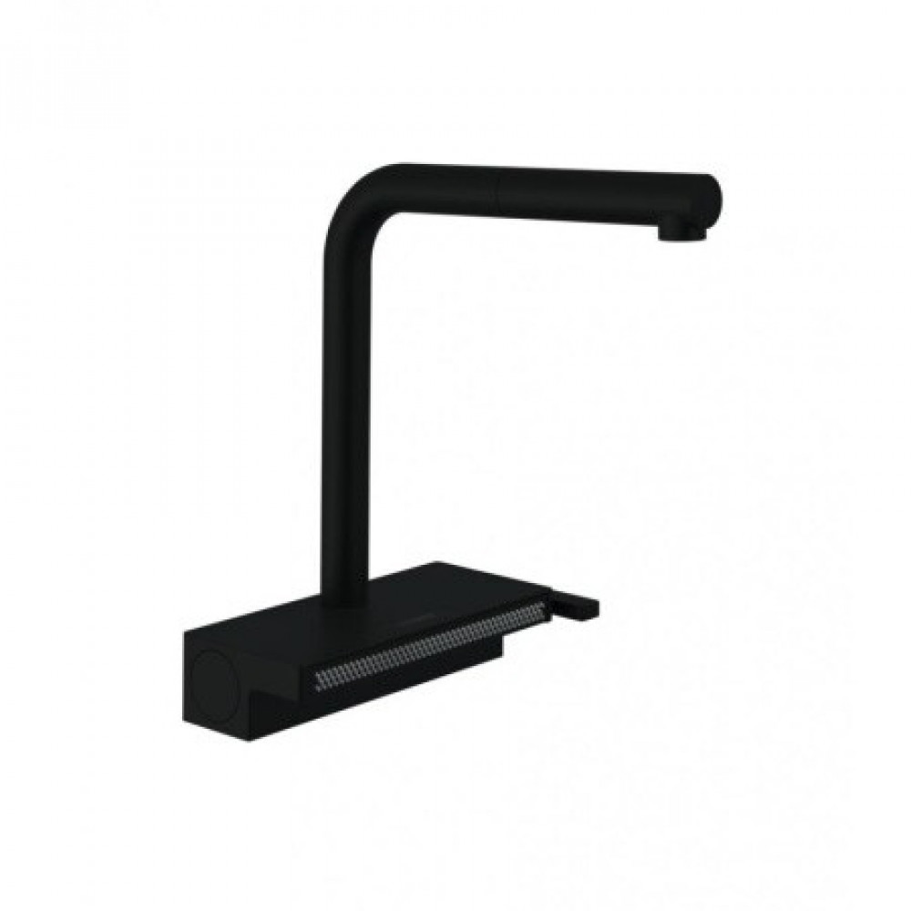 Смеситель для кухни, Hansgrohe, Aquno Select M81, цвет-черный матовый