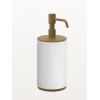 Дозатор для жидкого мыла, Gessi, Anello, шгв 75*97*199, цвет дозатора/колбы-Antique Brass/белый