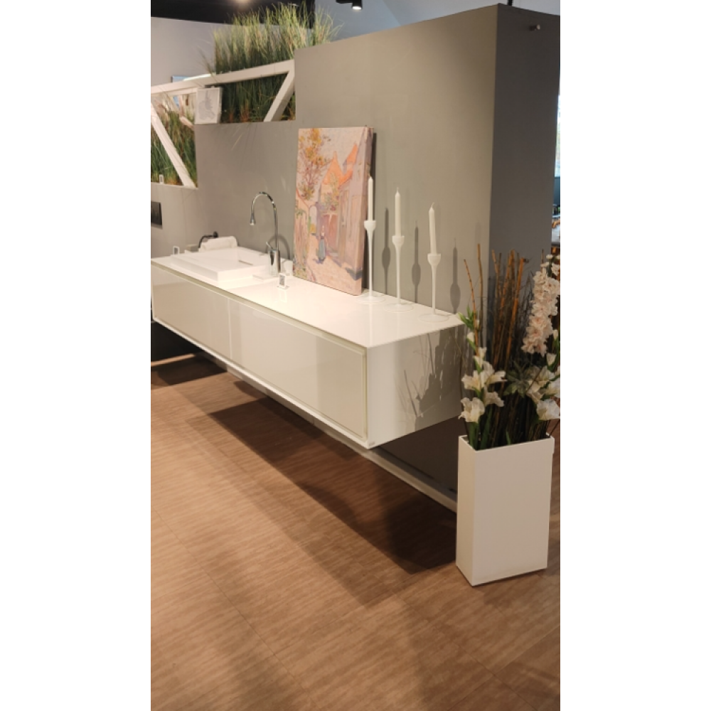 Комплект мебели, Rifra, K-One, тумба с раковиной, цвет-белый