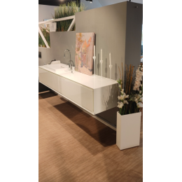 Комплект мебели, Rifra, K-One, тумба с раковиной, цвет-белый
