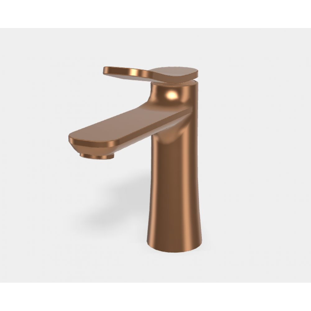 Смеситель для раковины, Fima Carlo Frattini, Flo', цвет-бронза брашированная янтарная