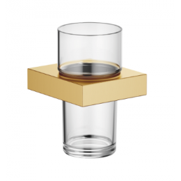 Стакан, Dornbracht, Series specific, шгв 75*85*118, цвет-Латунь сатинированная (золото 23кт)