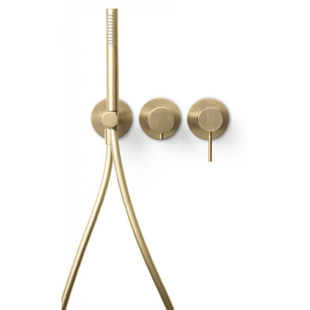 Смеситель для душа, Fima Carlo Frattini, Spillo Up, цвет-брашированный шампань