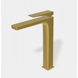 Смеситель для раковины, Fima Carlo Frattini, Zeta, цвет-брашированное золото