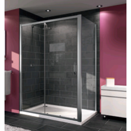 Дверь, Huppe, X1, шв 1250*2000, блестящее серебро, цвет стекла-прозрачный