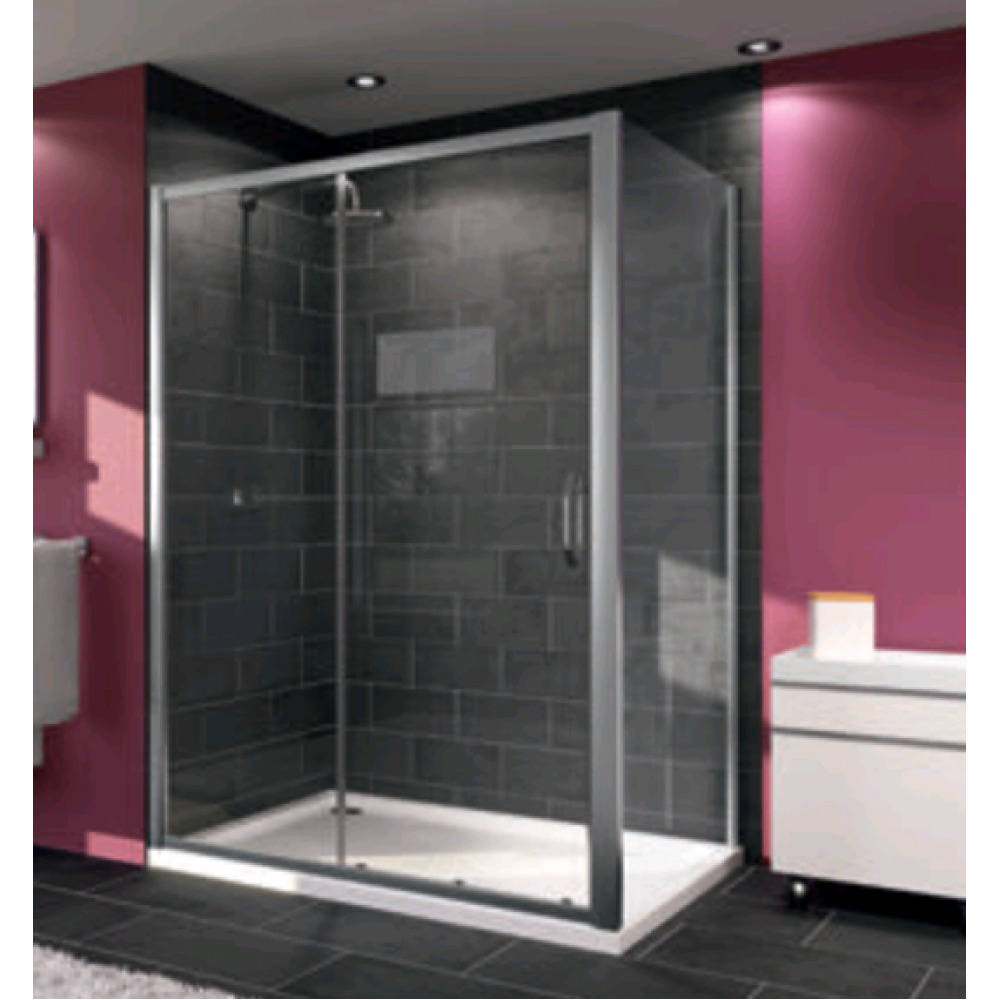 Дверь, Huppe, X1, шв 1250*2000, блестящее серебро, цвет стекла-прозрачный