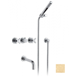 Смеситель для ванны и душа, Nicolazzi, M.Croce, цвет-Raw Brass