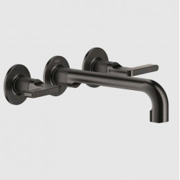 Смеситель для раковины, Gessi, Inciso, цвет-Black Metal Brushed PVD