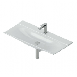 Раковина, Artceram, The One, шг 900*400, отверстия для смесителя-1, цвет-белый матовый (Matt White, Bianco Opaco)