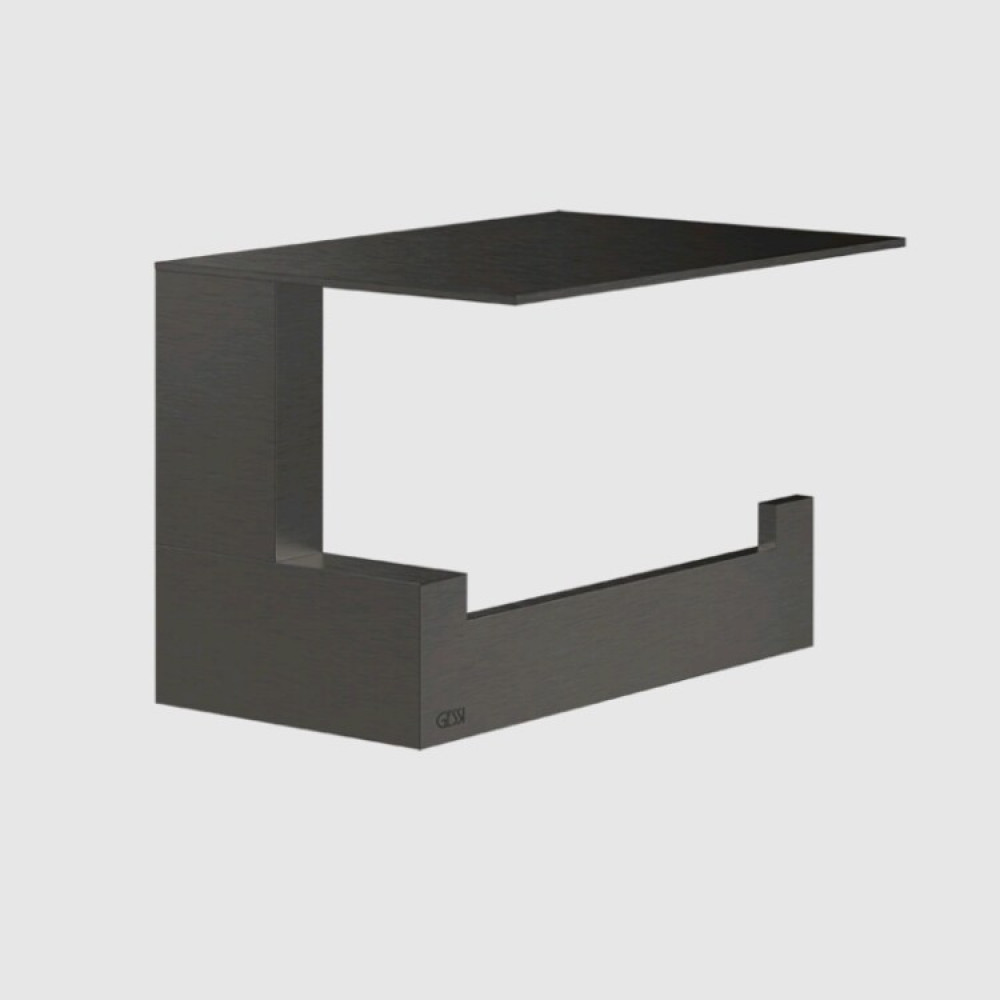 Бумагодержатель, Gessi, Rettangolo, шгв 155*100*97, цвет-Black Metal Brushed PVD