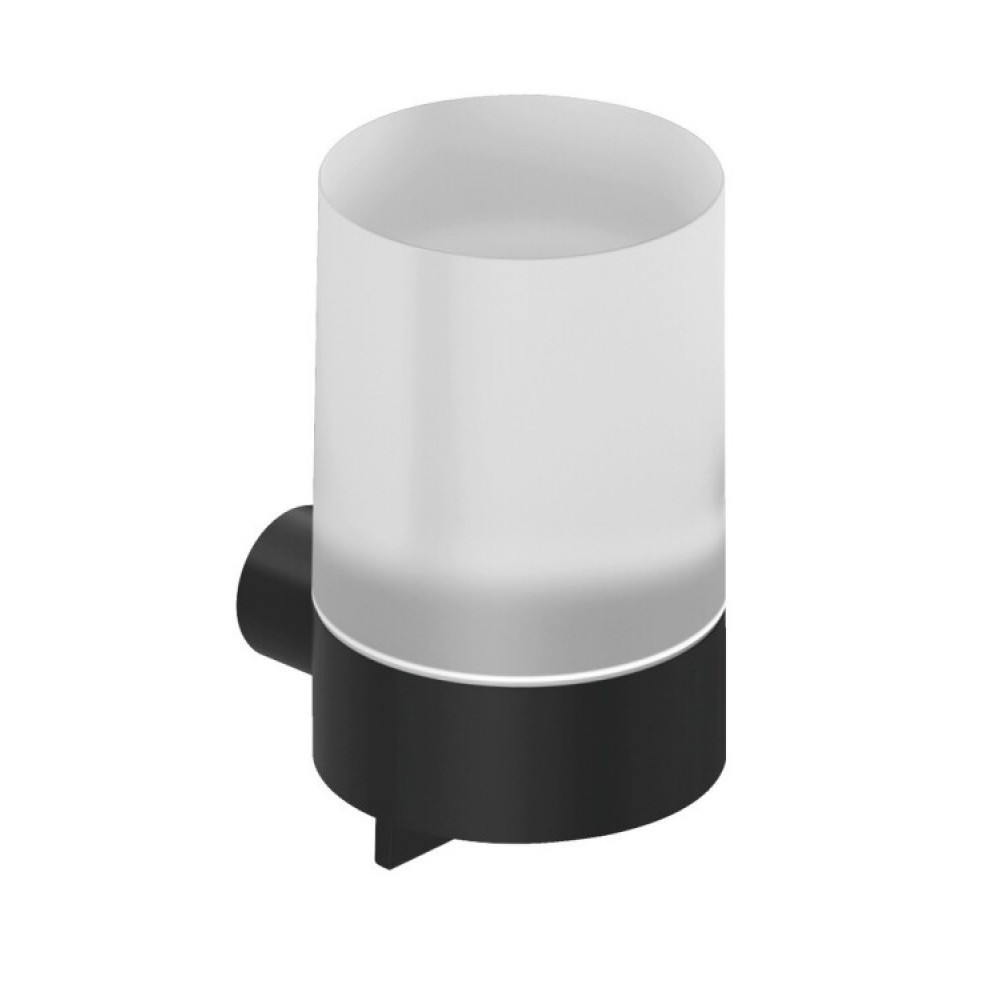 Дозатор для жидкого мыла, Kludi, VELA R, шгв 78*98*126, цвет дозатора-черный матовый