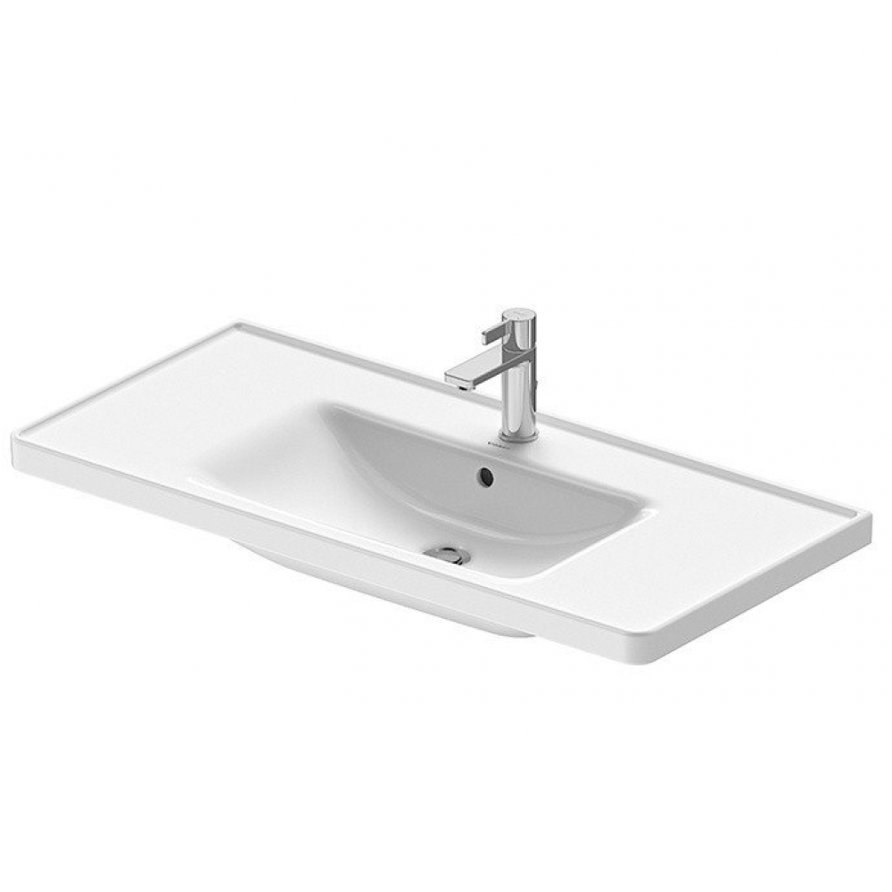 Раковина, Duravit, Duravit No.1, шгв 1005*480*170, отверстия для смесителя-1, WonderGliss, цвет-белый