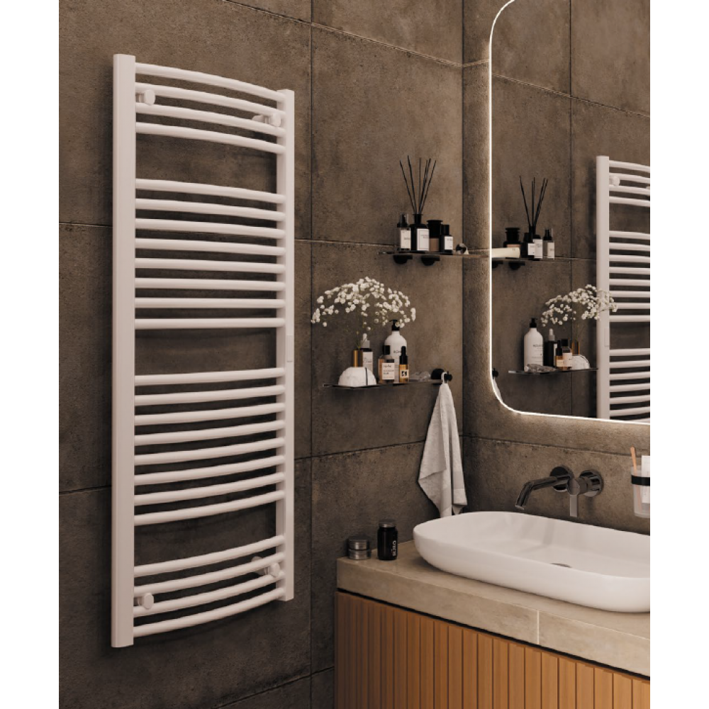 Полотенцесушитель, Rifar, D-Bend, шгв 600*68*1200, электрический, цвет-белый