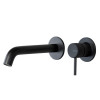 Смеситель для раковины, Splendy, Passion, настенный встраиваемый, цвет-черный матовый