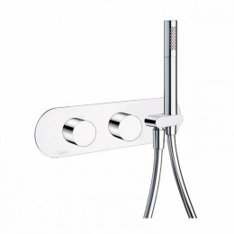 Смеситель для душа, Carimali, на 3 потребителя, цвет-хром