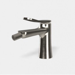 Смеситель для биде, Fima Carlo Frattini, Flo', цвет-брашированный никель