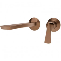 Смеситель для раковины, Gessi, Ventaglio, цвет-Copper Brushed PVD