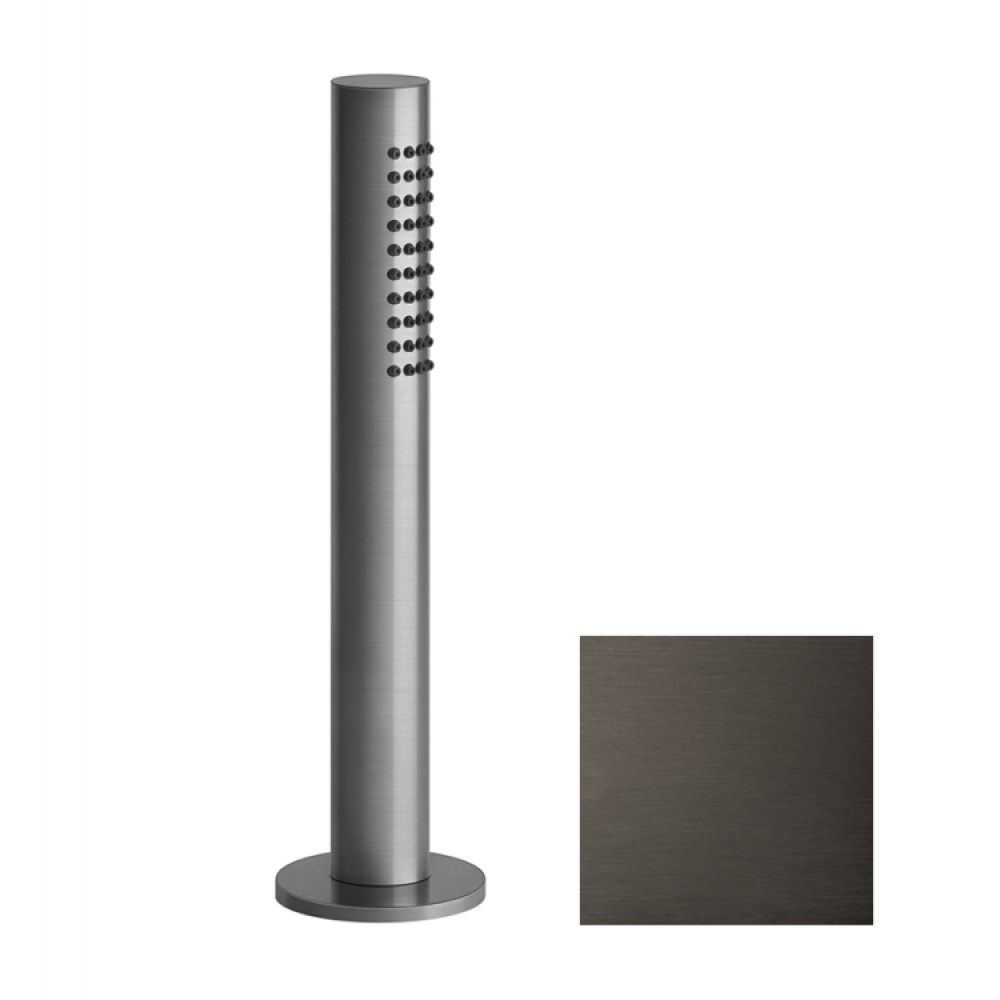 Душевой набор, Gessi, BATH316, на борт ванны, цвет-Black Metal Brushed PVD