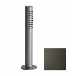 Душевой набор, Gessi, BATH316, на борт ванны, цвет-Black Metal Brushed PVD