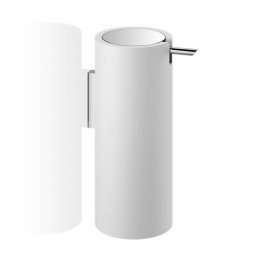 Дозатор для жидкого мыла, Decor Walther, Stone, WSP, шгв 70*100*170, цвет-белый матовый/хром