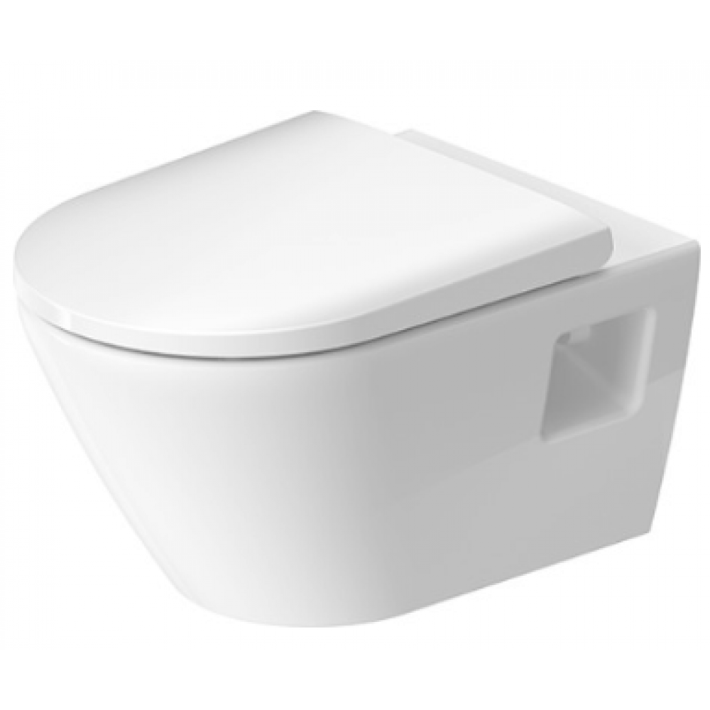 Унитаз, Duravit, D-Neo, подвесной, шгв 370*540*400, сиденье-в комплекте, цвет-белый
