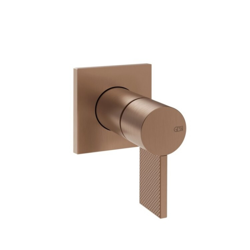 Смеситель для раковины, Gessi, Inverso Diamantato, цвет-Copper Brushed PVD