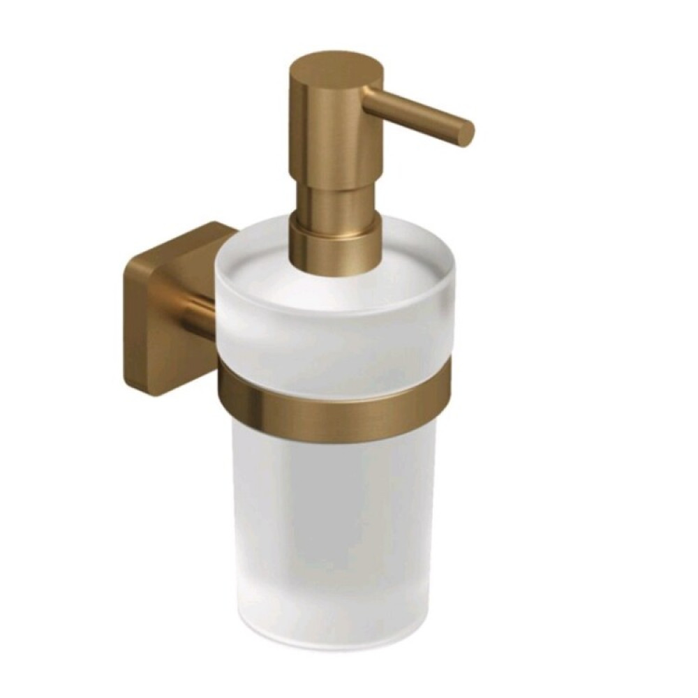 Дозатор для жидкого мыла, Kludi, VELA S, шгв 72*117*180, цвет дозатора-бронза брашированная