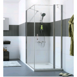 Дверь, Huppe, Design, шв 1340*2000, серебристый глянцевый, цвет стекла-прозрачный