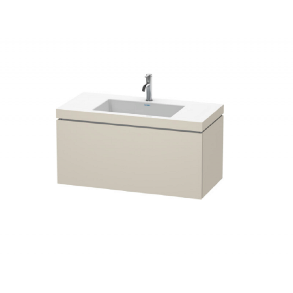 Тумба под раковину, Duravit, L-Cube, шгв 1000*480*500, раковина-в комплекте, цвет-серо-коричневый матовый