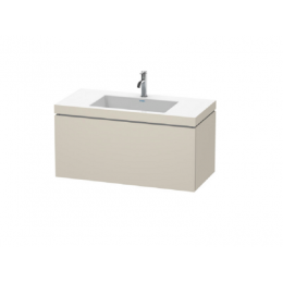 Тумба под раковину, Duravit, L-Cube, шгв 1000*480*500, раковина-в комплекте, цвет-серо-коричневый матовый