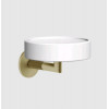 Мыльница, Gessi, Ingranaggio, шгв 115*127*79, цвет-белый/Brushed Brass PVD