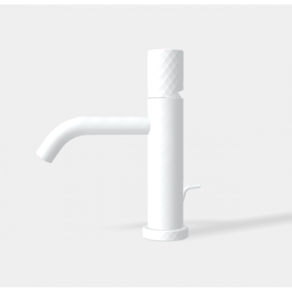 Смеситель для раковины, Fima Carlo Frattini, Spillo Tech, X COLLECTION, цвет-белый матовый