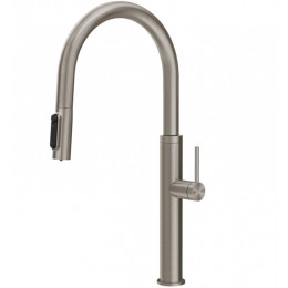 Смеситель для кухни, Gessi, Flessa, цвет-Steel Brushed